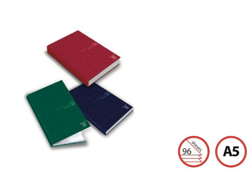 Picture of A5 RULED INDEX BOOK HARD COVER